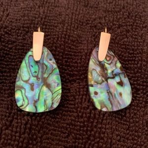 Kendra Scott Marty earrings in abalone shell